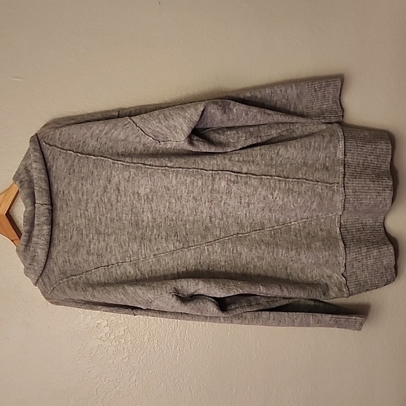 Free People Eucalyptus Oversized Wool Blend Cardigan Sweater Grey Size Small - Picture 9 of 14